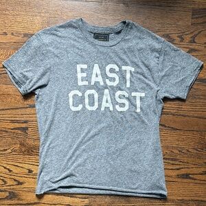 East Coast Graphic Tee in Heather Gray